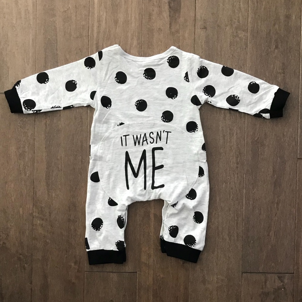 “It wasn’t me” baby romper